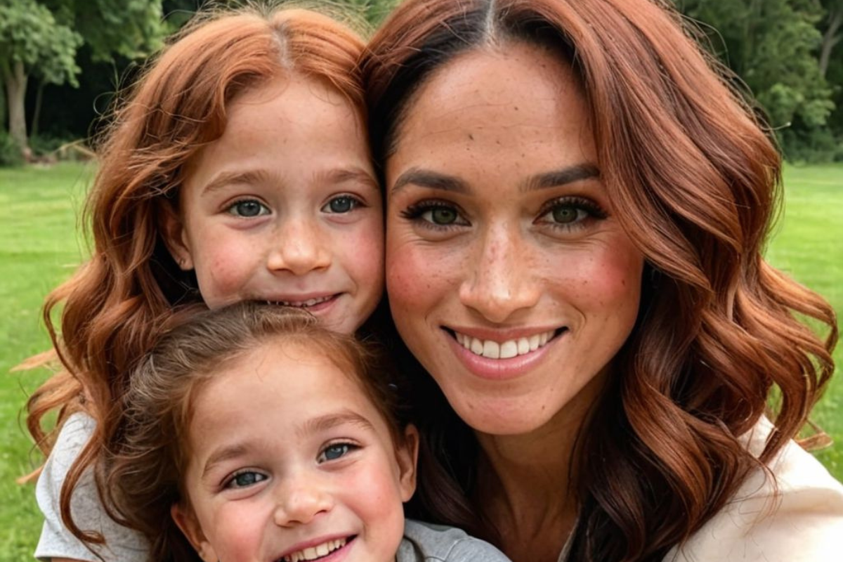 BREAKING NEWS Meghan Markle has shared a photo for the first time of a walk in the garden with her daughter Lilibet. The sight of Lilibets curly red hair had the British reacting with